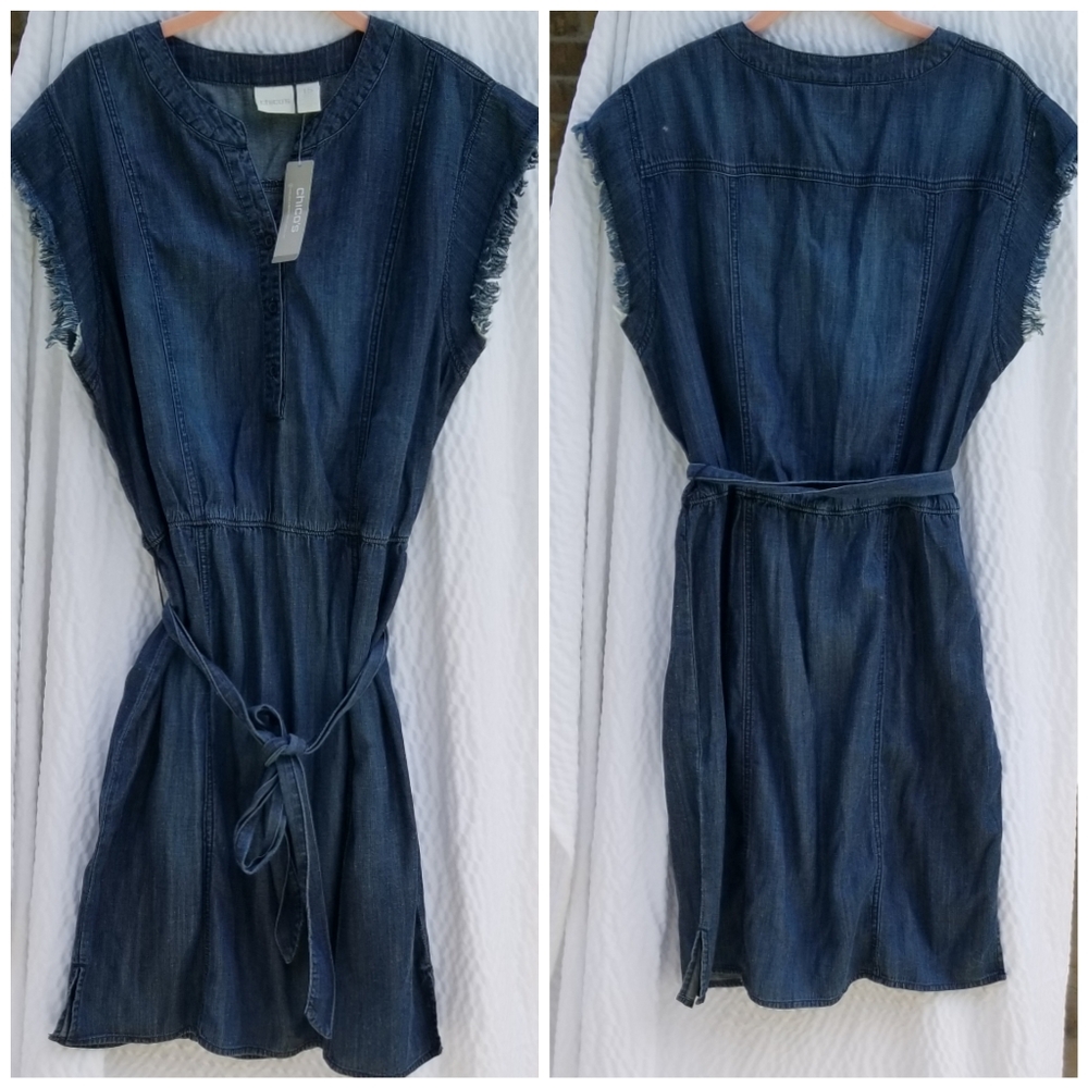 NEW Chicos Tencel Dress size 10